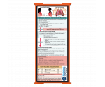 WhiteCoat Clipboard® Trifold - Orange Respiratory Therapy Edition